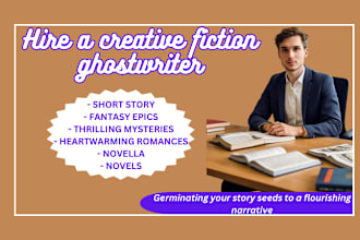 ghostwrite fiction romance thriller novel poetry children story ebook writing
