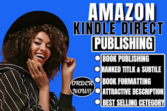 do formatting, publish  promote your ebook on amazon KDP