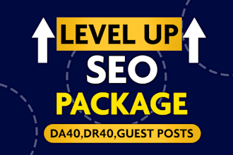 levelup website with SEO optimized package