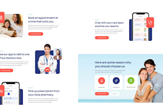design medical or medicare website, healthcare hospital ,therapy website