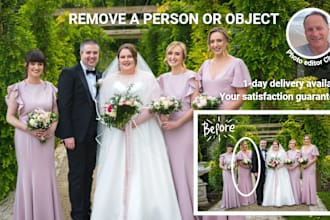 remove a unwanted person from a wedding photograph