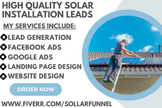 generate solar energy roofing patio homeowner construction handyman solar leads