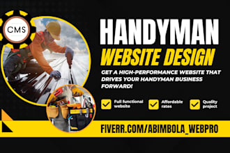 build home renovation website roofing plumbing cleaning website handyman website
