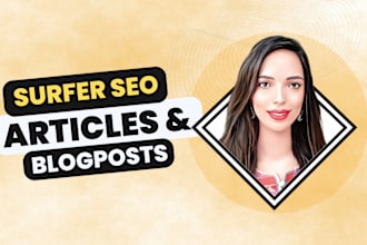 write surfer SEO optimized articles and blogs with 85 score