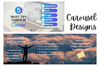 design carousels for instagram and linkedin in canva
