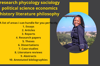 phycology sociology political science economics history literature philosophy