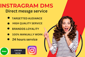 send instagram direct message or dm to your targeted audience