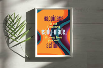 design typography poster, t shirt and wall art
