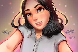 your portrait in an anime style