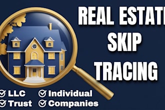 do real estate skip tracing, individual and llc owners