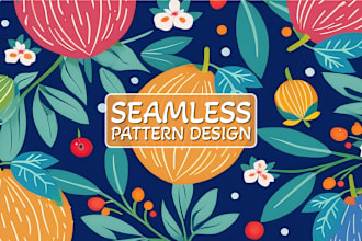 design seamless vector patterns for textile, fashion and brands