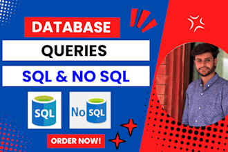 develop your queries of sql database and nosql database