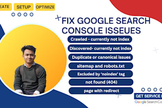 fix google search consol indexing issues and technical SEO