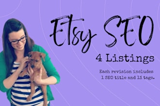 optimize your etsy SEO by writing your etsy titles and tags