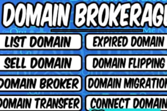 domain brokerage and domain flipping service, domain negotiation