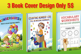 kdp book cover kids coloring book amazon KDP book cover