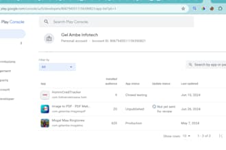 upload app on google play console with 12 device active tester closed test