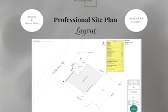 create a site plan, plot plan for planning and hoa permission purposes