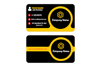 create modern business cards unique name cards and logo
