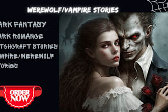 write dark romance dark fantasy werewolf and vampire stories