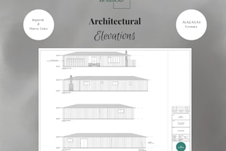 create architectural elevation drawings