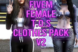 give a fivem female tos clothes pack v2 lore friendly