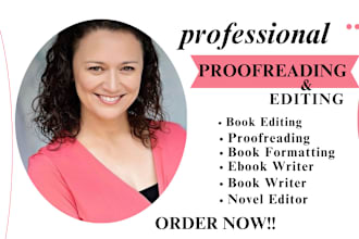 provide a developmental and copy edit for your novel or book, line editing