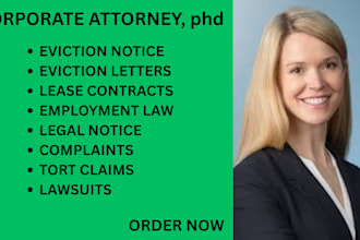 offer expert services in employment law, tort claim, lease,and unlawful eviction