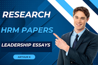 write leadership and human resource management papers or essays