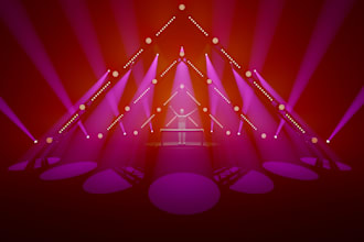 create lighting designs for theater, stage, and events