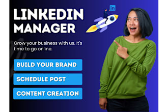 be your linkedin marketing manager and content creator