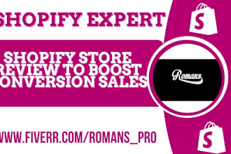 help audit review optimize your shopify online store to boost conversion sales
