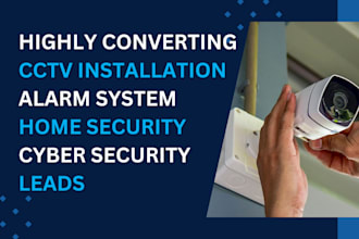 generate leads for cctv installations alarm system  home security via fb ads