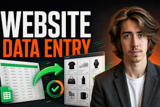 do website data entry, product uploads and content formatting