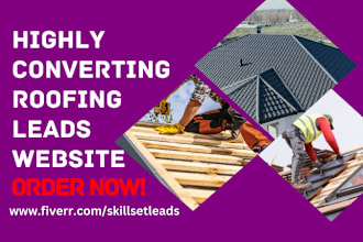roofing leads roofing landing page solar new homeowner roofing company website