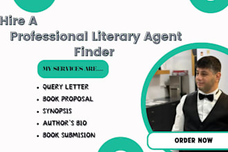 write query letter, book proposal, synopsis and find top active literary agent