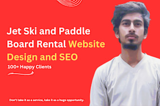build jet ski rental business website and do SEO