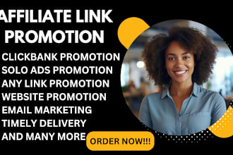 promote mlm link affiliate referral link website clickbank or any link promotion