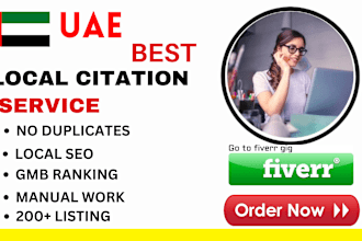do uae, dubai local citations and directory submissions for local SEO backlinks