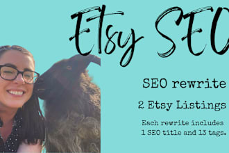 optimize 2 of your etsy shop listings for better visibility in a search