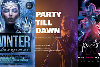 design a beautiful event flyer or  flyer design