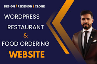 create a restaurant website, a food wordpress website