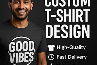 trendy custom typography t shirt design for merch by amazon etsy or pod