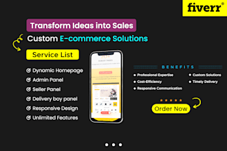 design and develop ecommerce online store website