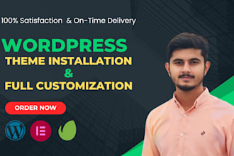 install wordpress theme, template kit and upload demo within 2 hrs