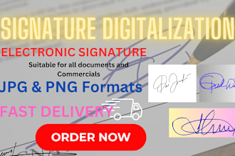 create a paper signed signature into a digital signature