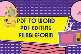convert pdf to word and add data to it