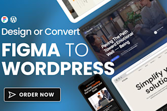 design or redesign wordpress or convert figma to wordpress