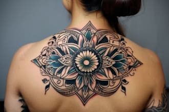 draw american traditional tattoo for your brand