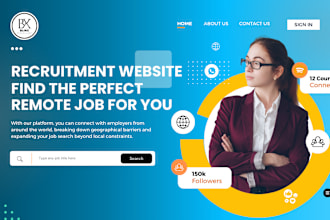 design recruitment website, job portal, job board recruitment agency website
